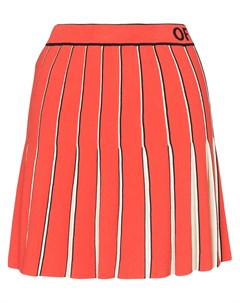 Плиссированная юбка мини с логотипом Off-white