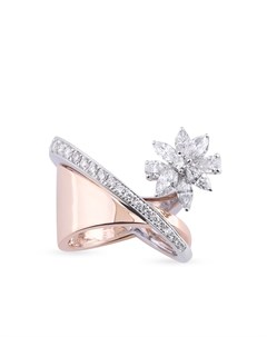 Кольцо из белого и розового золота с бриллиантами Yeprem