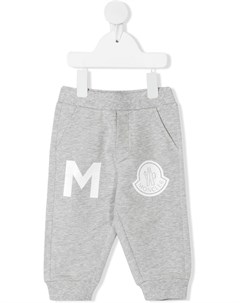 Спортивные брюки с нашивкой логотипом Moncler enfant