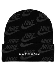 Шапка бини с логотипом из коллаборации с Nike Supreme