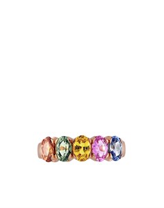 Кольцо Rainbow из розового золота с сапфирами Pragnell