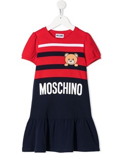 Платье футболка с логотипом Teddy Moschino kids