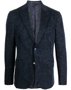 Однобортный пиджак с принтом Baroque Etro