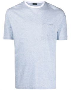 Полосатая футболка с нагрудными карманами Zanone