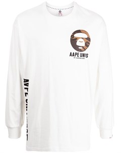 Футболка с длинными рукавами и логотипом Aape by *a bathing ape®