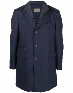Шерстяное однобортное пальто Corneliani