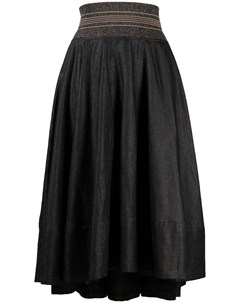 Расклешенная юбка с завышенной талией Brunello cucinelli