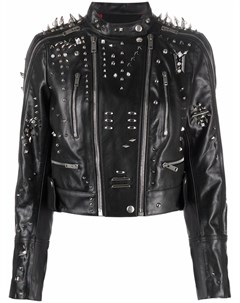 Укороченная байкерская куртка с заклепками Givenchy