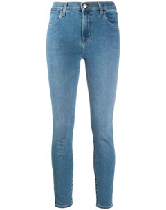 Укороченные джинсы скинни Alana с завышенной талией J brand