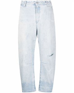 Зауженные джинсы с эффектом потертости Off-white