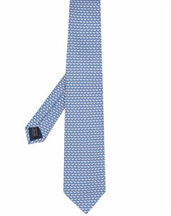 Шелковый галстук с узором Salvatore ferragamo