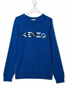 Джемпер с вышитым логотипом Kenzo kids