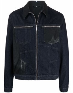 Джинсовая куртка с контрастными вставками Mcq