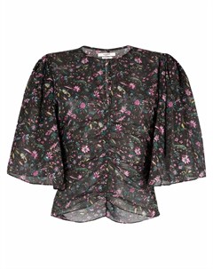 Присборенная блузка с цветочным принтом Isabel marant étoile