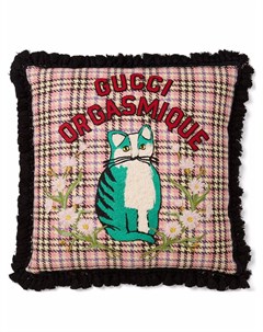 Подушка Orgasmique с вышивкой Gucci