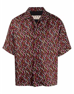 Рубашка с короткими рукавами и абстрактным принтом Marni