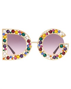 Солнцезащитные очки с кристаллами Dolce & gabbana eyewear