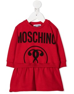 Платье джемпер с логотипом Moschino kids