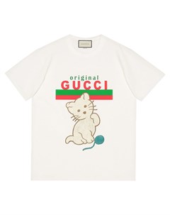 Футболка Kitten свободного кроя Gucci