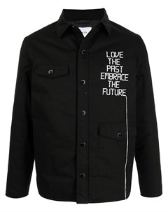 Куртка рубашка с вышитой надписью Ports v