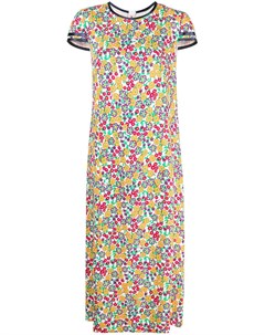 Платье миди с цветочным принтом Marni