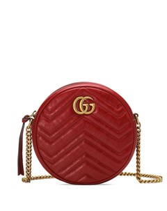 Круглая мини сумка на плечо GG Marmont Gucci