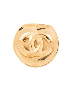 Брошь с логотипом CC Chanel pre-owned