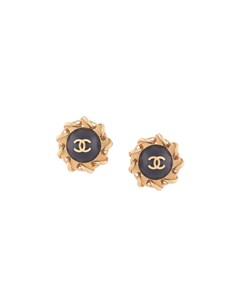 Круглые серьги с логотипом CC Chanel pre-owned