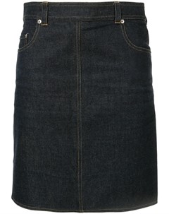 Джинсовая мини юбка прямого кроя Chanel pre-owned
