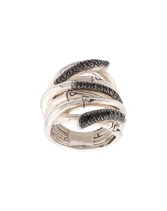 Серебряное кольцо Bamboo с сапфирами John hardy