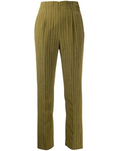 Укороченные полосатые брюки 1990 х годов Romeo gigli pre-owned