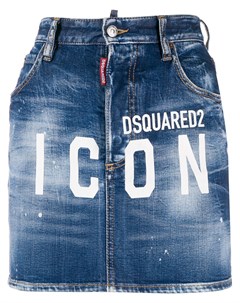 Джинсовая юбка Icon с логотипом Dsquared2