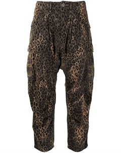 Укороченные брюки с леопардовым принтом R13