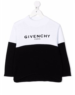Джемпер вязки интарсия с логотипом Givenchy kids
