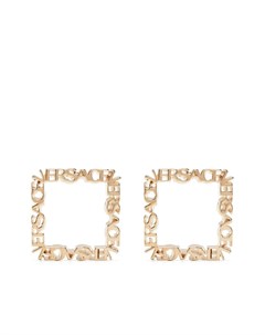 Серьги гвоздики с логотипом Versace