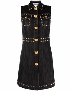 Джинсовое платье с заклепками Moschino