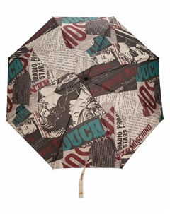 Зонт с газетным принтом Love moschino
