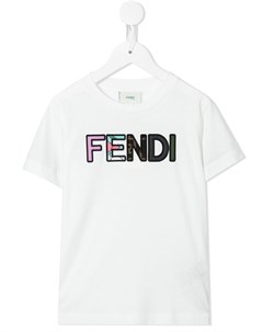 Футболка с логотипом Fendi kids