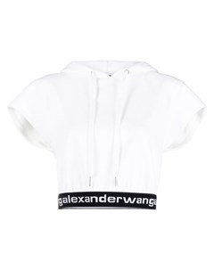 Худи с короткими рукавами и логотипом Alexander wang