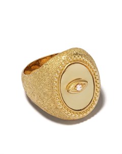 Кольцо Ibiza из желтого золота с сапфирами и кварцем Feidt paris