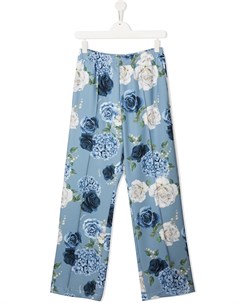 Прямые брюки с цветочным принтом Monnalisa