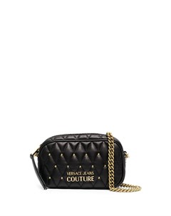 Стеганая сумка через плечо с логотипом Versace jeans couture