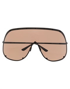 Массивные солнцезащитные очки с затемненными линзами Rick owens