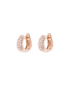 Серьги хагги из розового золота с бриллиантами Dana rebecca designs