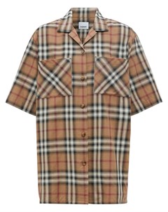 Рубашка в клетку Vintage Check с эффектом омбре Burberry