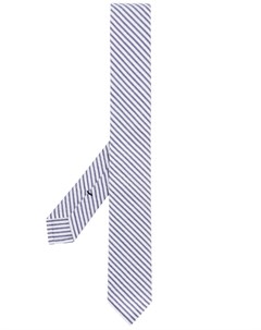 Полосатый галстук из сирсакера Thom browne