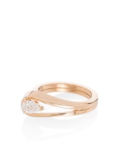 Кольцо Serti Inverse из розового золота с бриллиантом Repossi