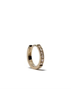 Серьга кольцо из желтого золота с бриллиантами Feidt paris