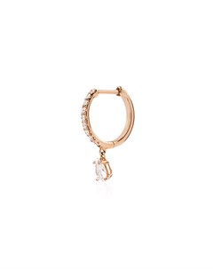 Серьга кольцо из розового золота с бриллиантами Anita ko