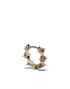 Серьга кольцо Soleil Ibiza из желтого золота с сапфиром Feidt paris